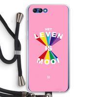 Het Leven Is Mooi: Honor 10 Transparant Hoesje met koord