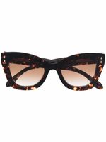 Isabel Marant Eyewear lunettes de soleil à effet écaille de tortue - Marron