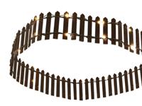 Tuinhekje bruin 90x5cm 41LED 3xAA adapt connection - Hit