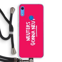 Neuters (roze): Huawei Y6s Transparant Hoesje met koord