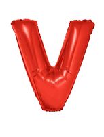 Folieballon Rood Letter 'V' Groot