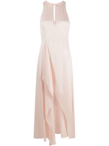 TWINSET robe longue à ouverture goutte d'eau - Rose