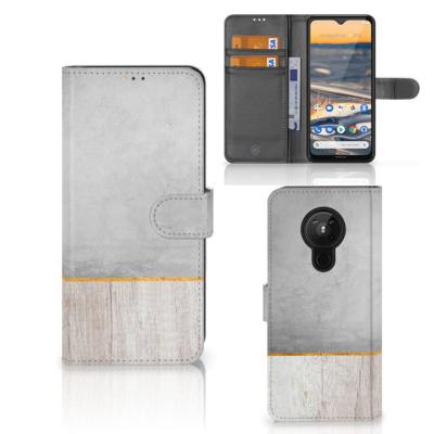 Nokia 5.3 | Book Style Case | Wood Concrete
