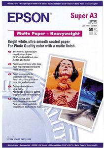 Epson S041264 Matte Paper A3+ 167g 50 vel