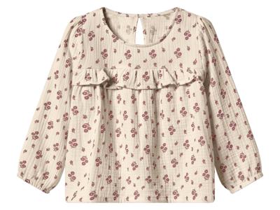 lupilu Mousseline kinder blouse (Beige, 122/128)