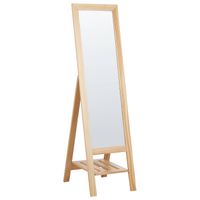 Beliani LUISANT - Staande spiegel-Lichte houtkleur-Dennenhout - thumbnail