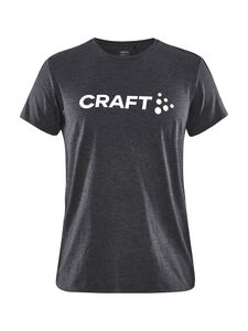 Craft 1913422 Community Logo SS Tee W - Black/Melange - XXL