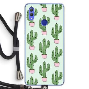 Cactus Lover: Honor Note 10 Transparant Hoesje met koord