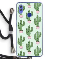 Cactus Lover: Honor Note 10 Transparant Hoesje met koord