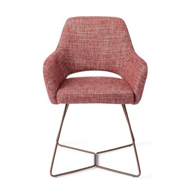 Jesper Home Yanai eetkamerstoel Berry Bars beehive rose