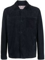 Herno surchemise en daim - Bleu
