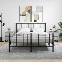 Nachtkastjes 2 st 40x35x50 cm bewerkt hout betongrijs