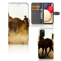 Samsung Galaxy A03s Telefoonhoesje met Pasjes Design Cowboy