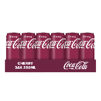 Coca-Cola cherry blik (24x 33cl)