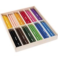 EDU3 Edu jumbo kleurpotlood, dikte 10 mm, vulling 6,25 mm, diverse kleuren, 12x12 stuk/ 1 doos EDU3 Edu jumbo kleurpotlood, dikte 10 mm, vulling 6,25 mm, diverse kleuren, 12x12 stuk/ 1 doos