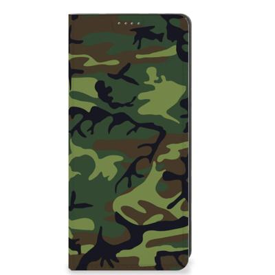 OPPO A78 | A58 5G | Hoesje met Magneet | Army Dark