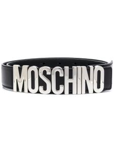 Moschino ceinture à boucle logo - Noir