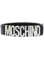 Moschino ceinture à boucle logo - Noir - thumbnail