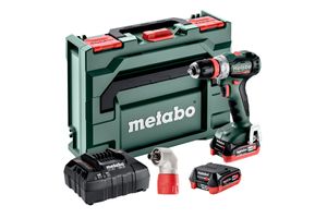 Metabo PowerMaxx BS 12 BL Q + Quick hoekadapter Accu Boorschroefmachine 12V | 2 x 4.0 Ah, ASC 55 | metaBOX 118 - 601045920