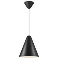 Hanglamp zwart design 'Nono' metaal driehoek 235mm DFTP