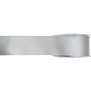 Hobby/decoratie sierlint - satijn - grijs - 1,5 cm/15 mm x 25 meter - cadeaulint