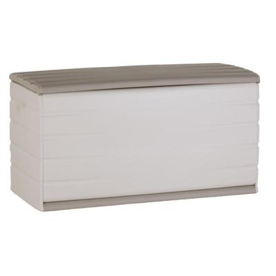 PLASTIKEN Borst 350L Functioneel en esthetisch binnen / buiten afsluitbaar met beige zwenkwielen