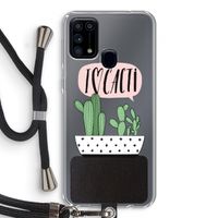 I love cacti: Samsung Galaxy M31 Transparant Hoesje met koord