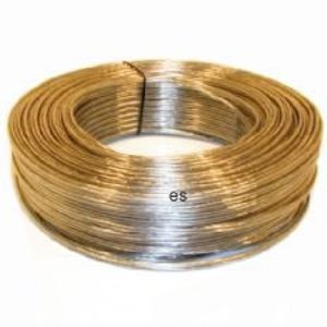 Snoer 2x0,75 vmvl transparant zilver rond