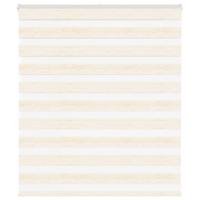 VidaXL Zebra rolgordijn 125x100 cm stofbreedte 120,9 cm marmerbeige