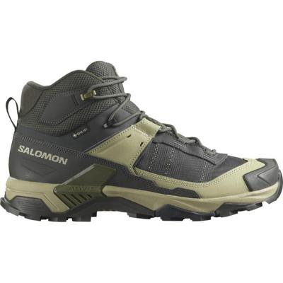Salomon X ULTRA 5 MID GORE-TEX Hoge Wandelschoen Heren Peat/Gray Green/Blue Nights 9