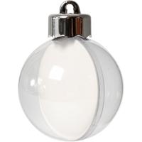 Creativ Company Deco ballen, d 5 cm, transparant, 10 stuk/ 1 doos