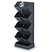 Prosperplast Verticale kruidentuin - Staand/hangend - Modulair - Antraciet grijs - 20x11x48 cm - In