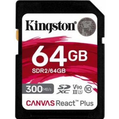 Kingston Technology Canvas React Plus 64 GB SD UHS-II Klasse 10
