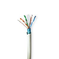 Nedis Netwerk Kabel Rol | CAT6 | Stranded | F/UTP | Koper | 100.0 m | Binnenshuis | Rond | LSZH | Grijs | Gift Box - CCBG8526GY100