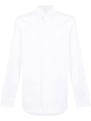 Barba chemise en coton à boutonnière - Blanc