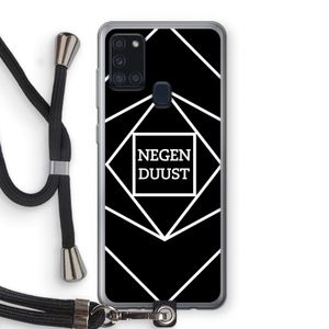 Negenduust geometrisch: Samsung Galaxy A21s Transparant Hoesje met koord