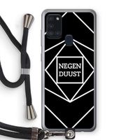 Negenduust geometrisch: Samsung Galaxy A21s Transparant Hoesje met koord Negenduust geometrisch: Samsung Galaxy A21s Transparant Hoesje met koord