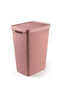 Curver Jute wasbox met deksel 58 liter rose dawn