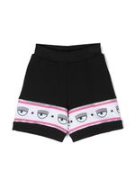 Chiara Ferragni Kids short à bande logo - Noir - thumbnail