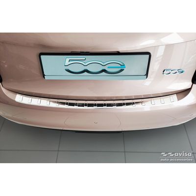 RVS Bumper beschermer passend voor Fiat 500e Berlina 3-deurs 2020- 'Ribs' AV235899