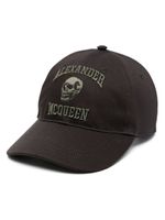 Alexander McQueen casquette à logo brodé - Noir - thumbnail