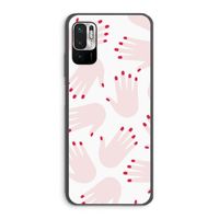 Hands pink: Xiaomi Redmi Note 10 5G Transparant Hoesje