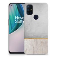 OnePlus Nord N10 5G | Bumper Hoesje | Wood Concrete