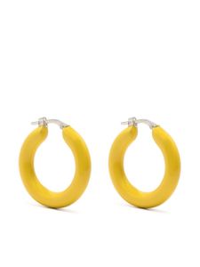 Jil Sander boucles d'oreilles à design sculpté - Jaune