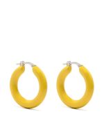 Jil Sander boucles d'oreilles à design sculpté - Jaune