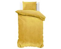 Sleeptime Velvet Uni Dekbedovertrek Goud 140 x 220 cm