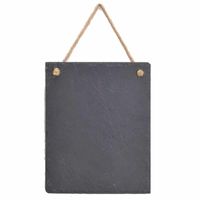 1x Zwarte schoolborden schrijfborden/memoborden 25 x 20 cm   -