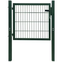 Poort dubbelstaafmat (enkel) 106x130 cm groen