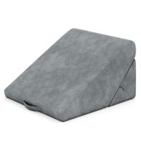 Bed Wigkussen Verstelbare Veerkracht Schuim Ligkussen Wigkussen 55 x 52 x 33 cm Grijs Bed Wigkussen Verstelbare Veerkracht Schuim Ligkussen Wigkussen 55 x 52 x 33 cm Grijs