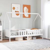 Bedhuis wit massief grenenhout 90x190 cm